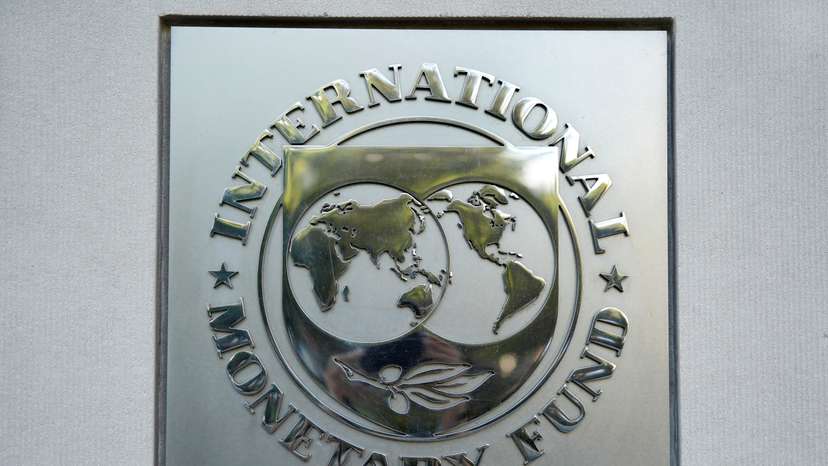 International Monetary Fund logo is seen in Washington