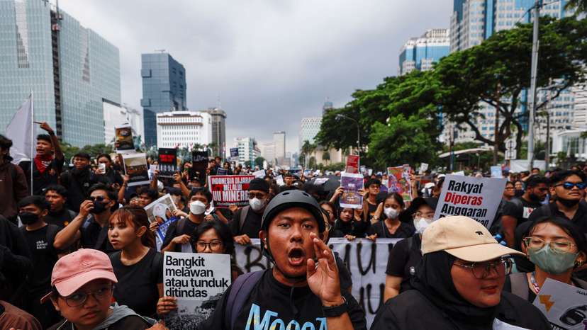 Anti-government protest in Jakarta