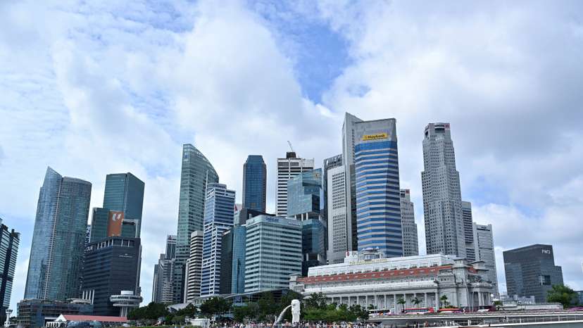 A view of the skyline in Singapore