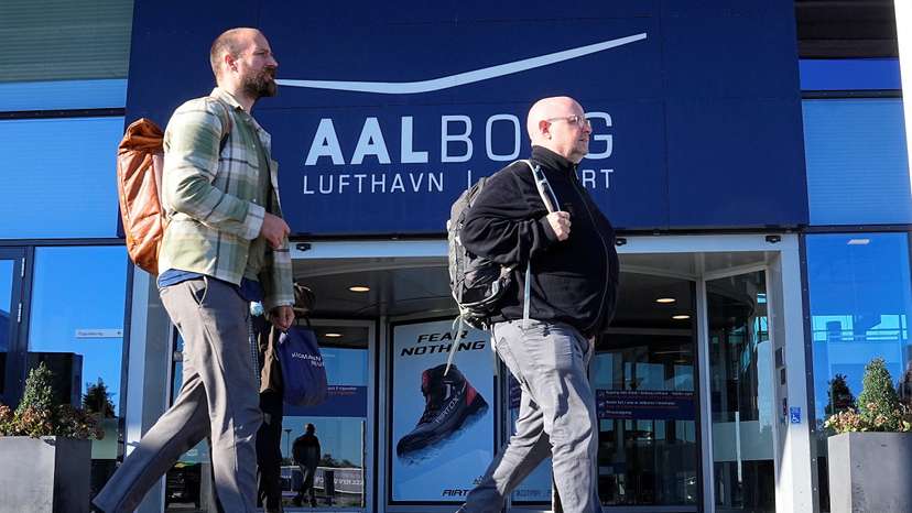 Denmark Aalborg Airport Thursday morning