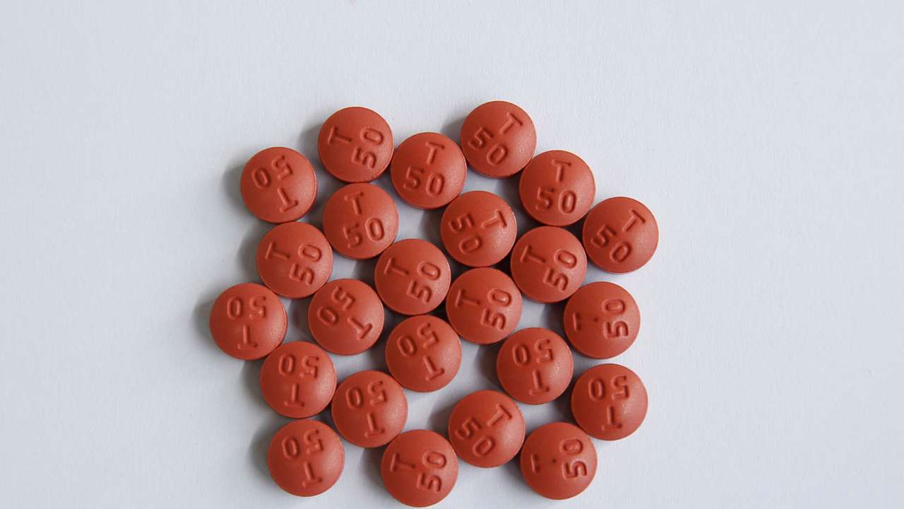 Dolutegravir pills used in the treatment of HIV are seen at the Kenyan ministry of heath offices in Nairobi