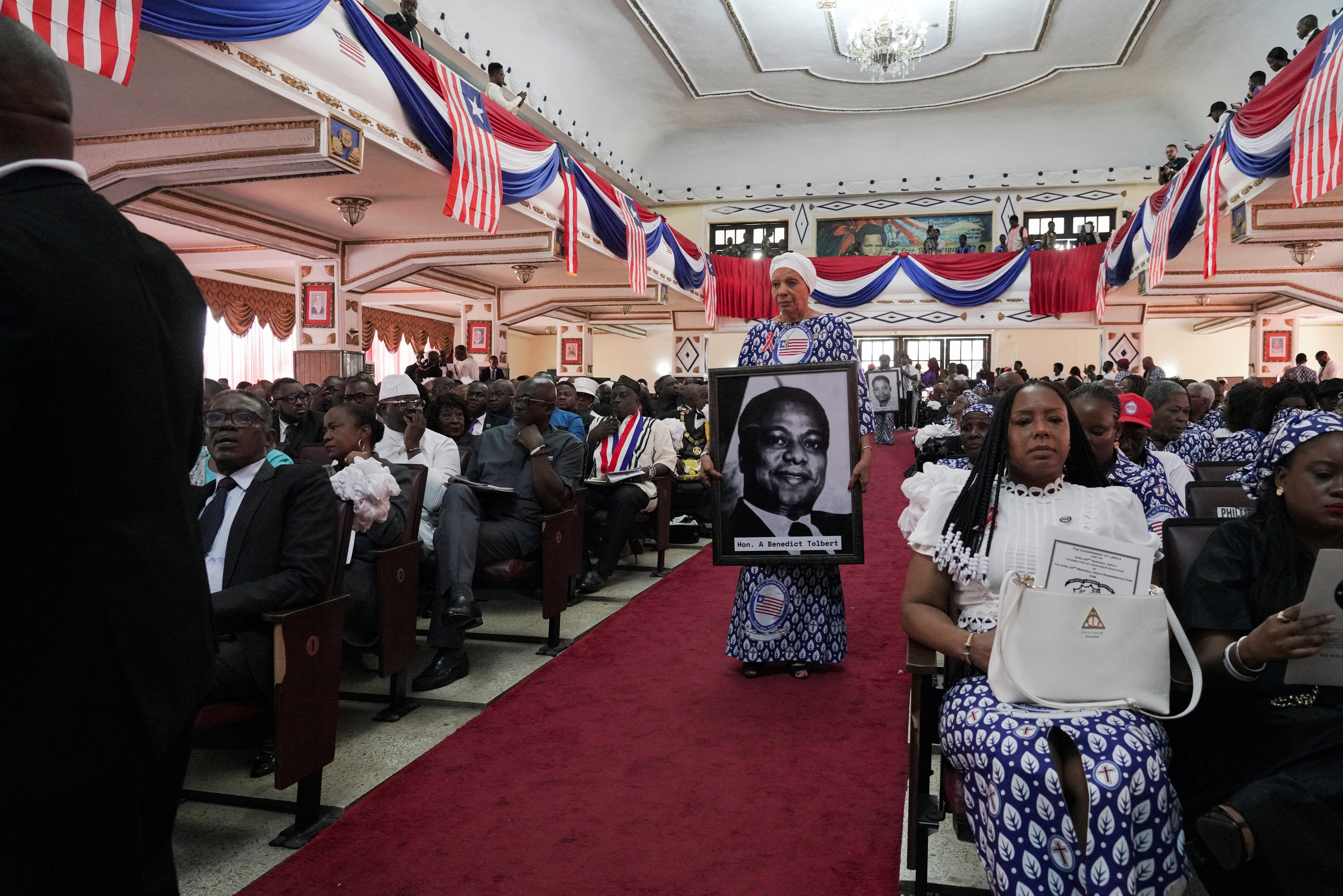 Liberia leader reburies slain presidents, apologises to war victims