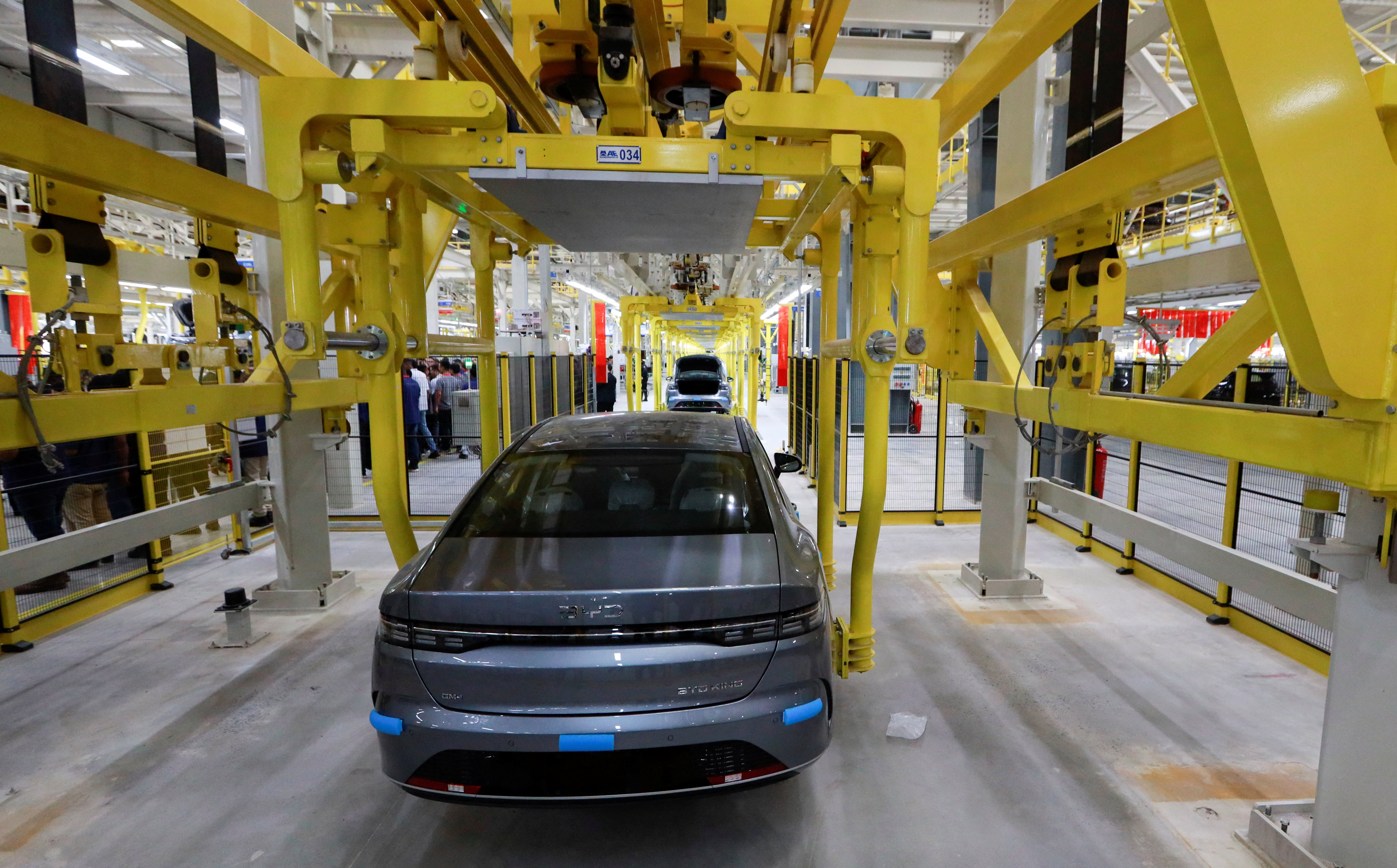 BYD's electric vehicle factory at the Industrial Complex in Camacari