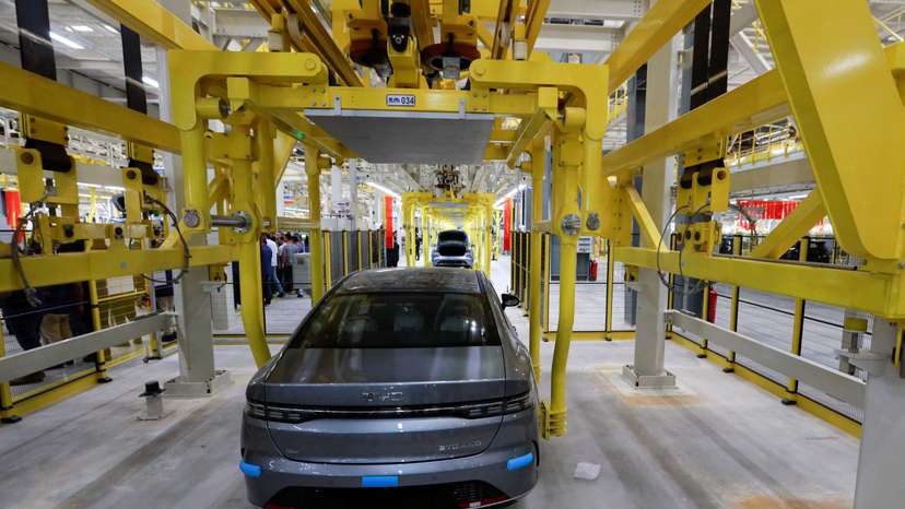 BYD's electric vehicle factory at the Industrial Complex in Camacari