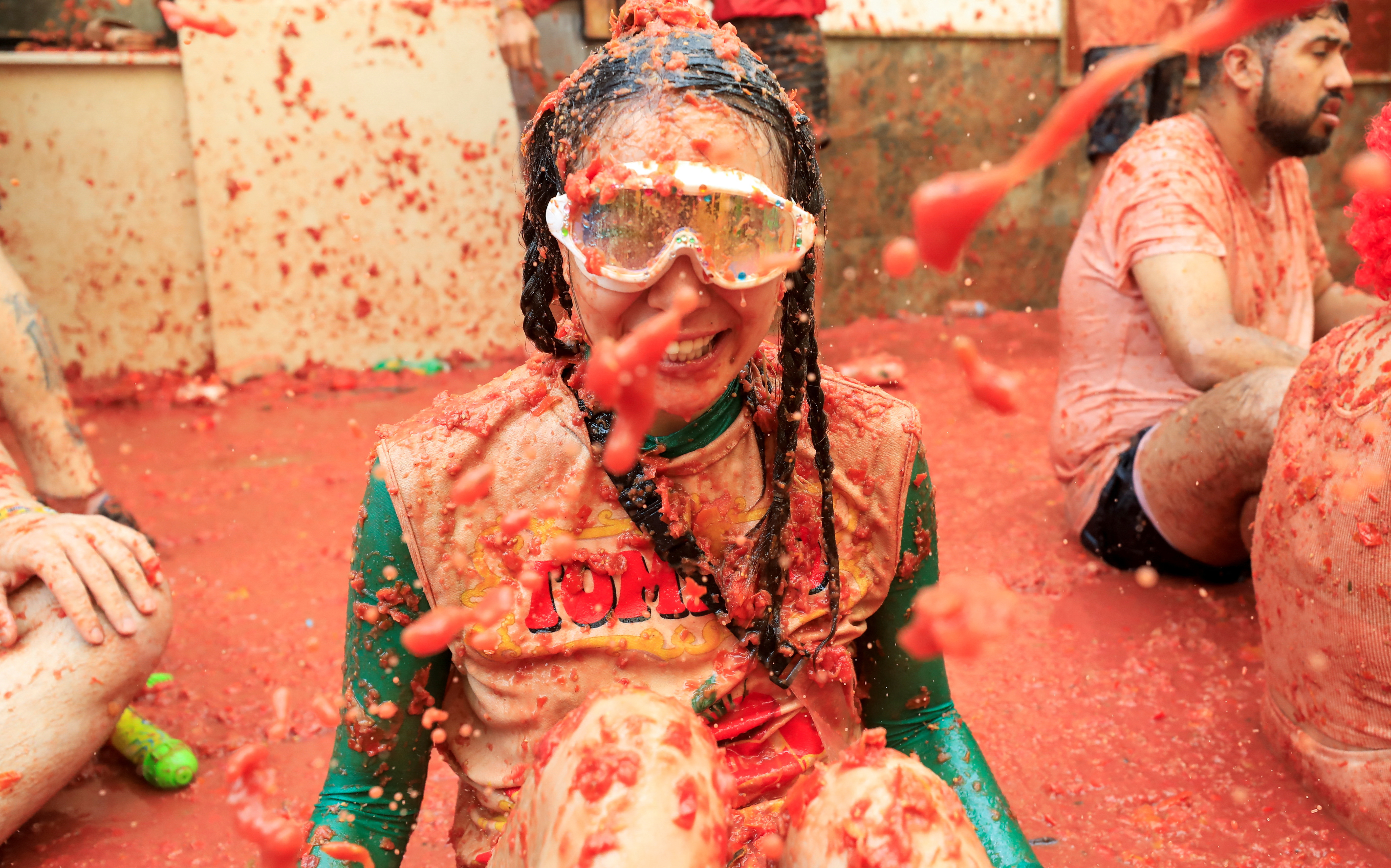 The annual "La Tomatina" food fight festival in Bunol
