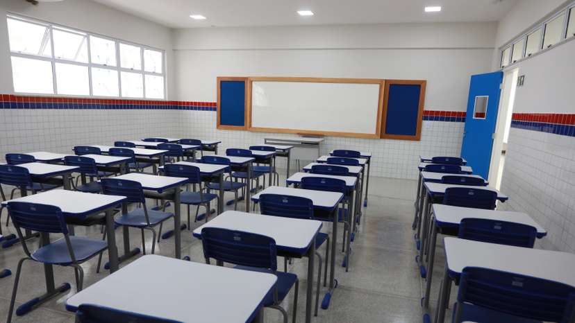 sala de aula em escola pública