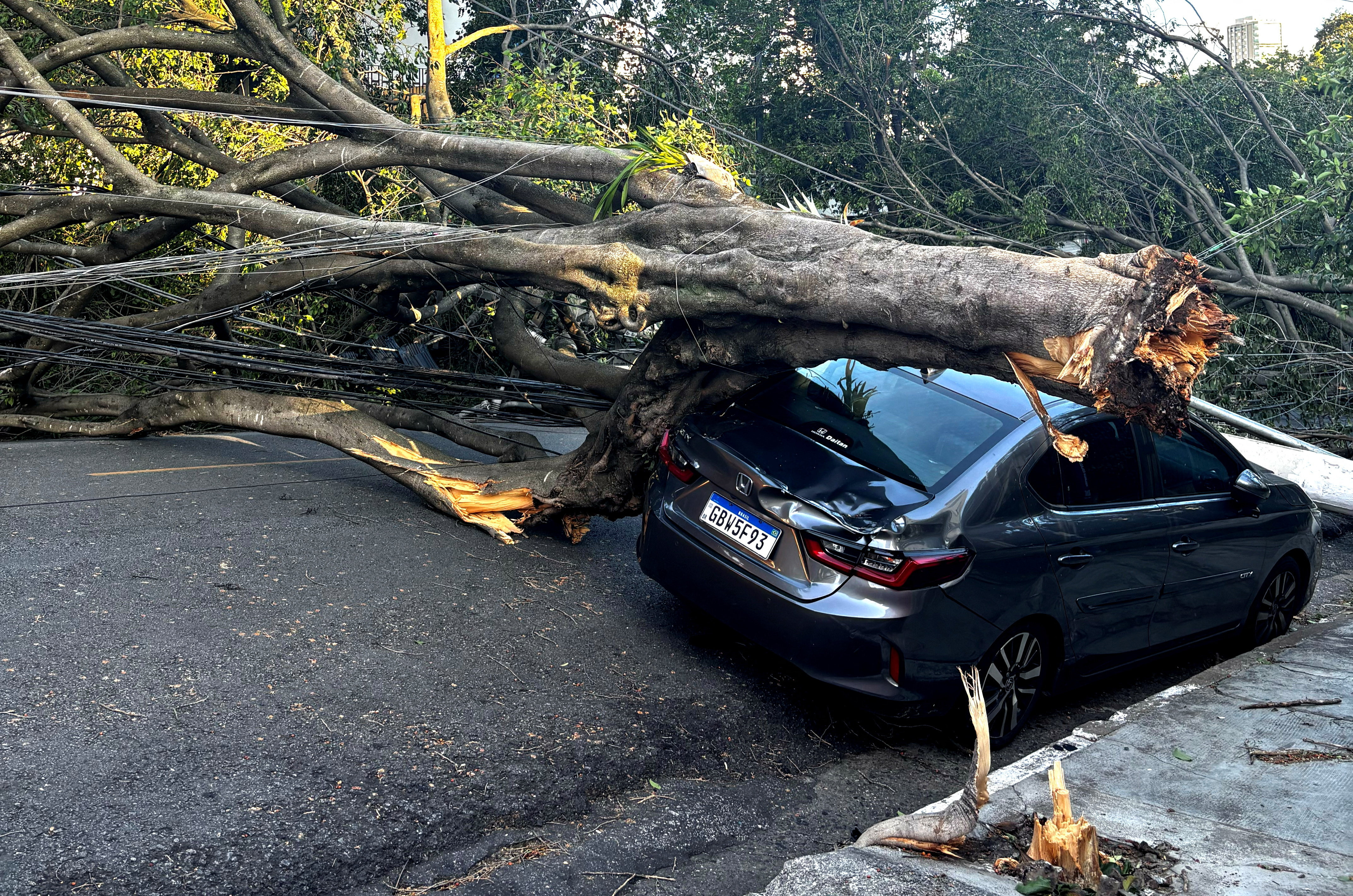 Aftermath of heavy rains in Sao Paulo