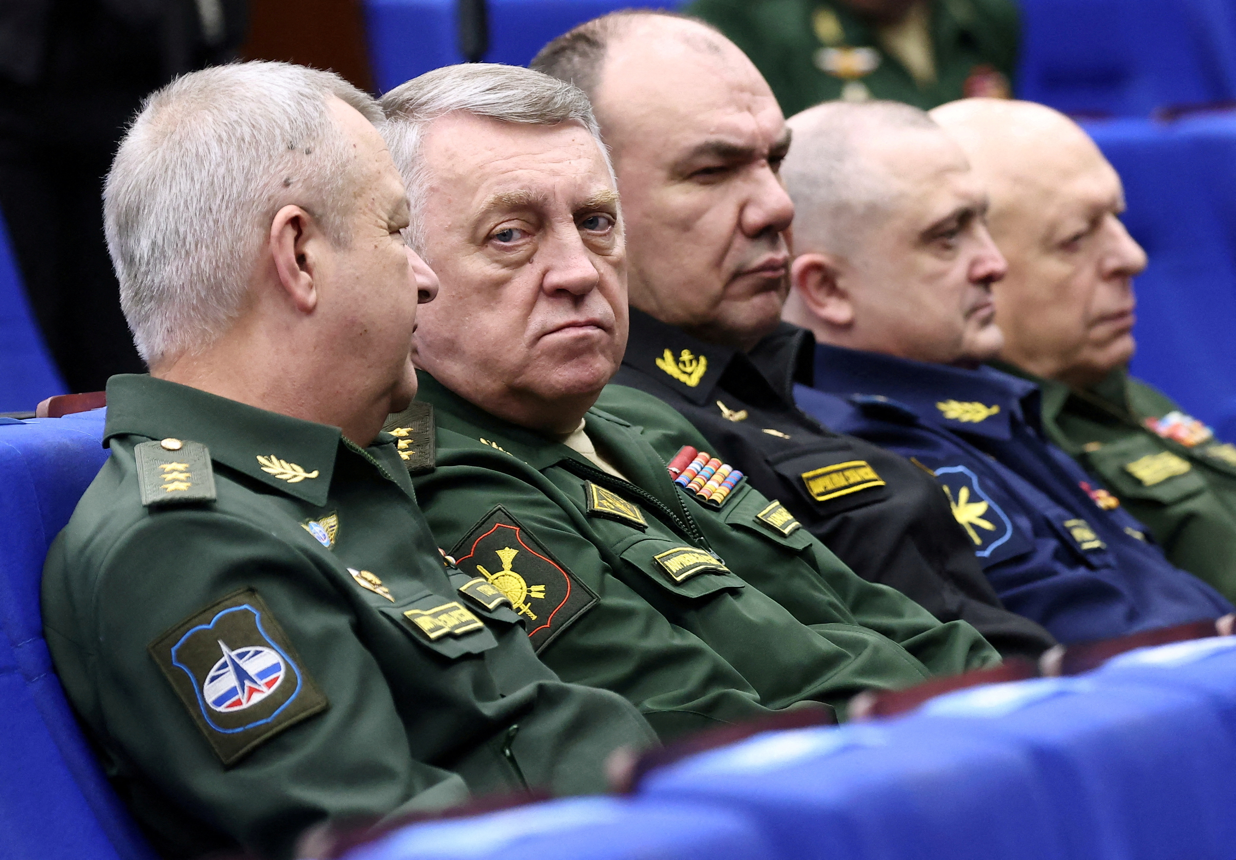 FILE PHOTO: Commander of the Russian Strategic Missile Forces Sergei Karakayev attends a meeting of the Defence Ministry Board in Moscow