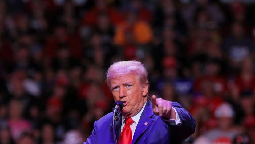 Republican presidential nominee and former U.S. President Trump holds a campaign rally in Indiana, Pennsylvania