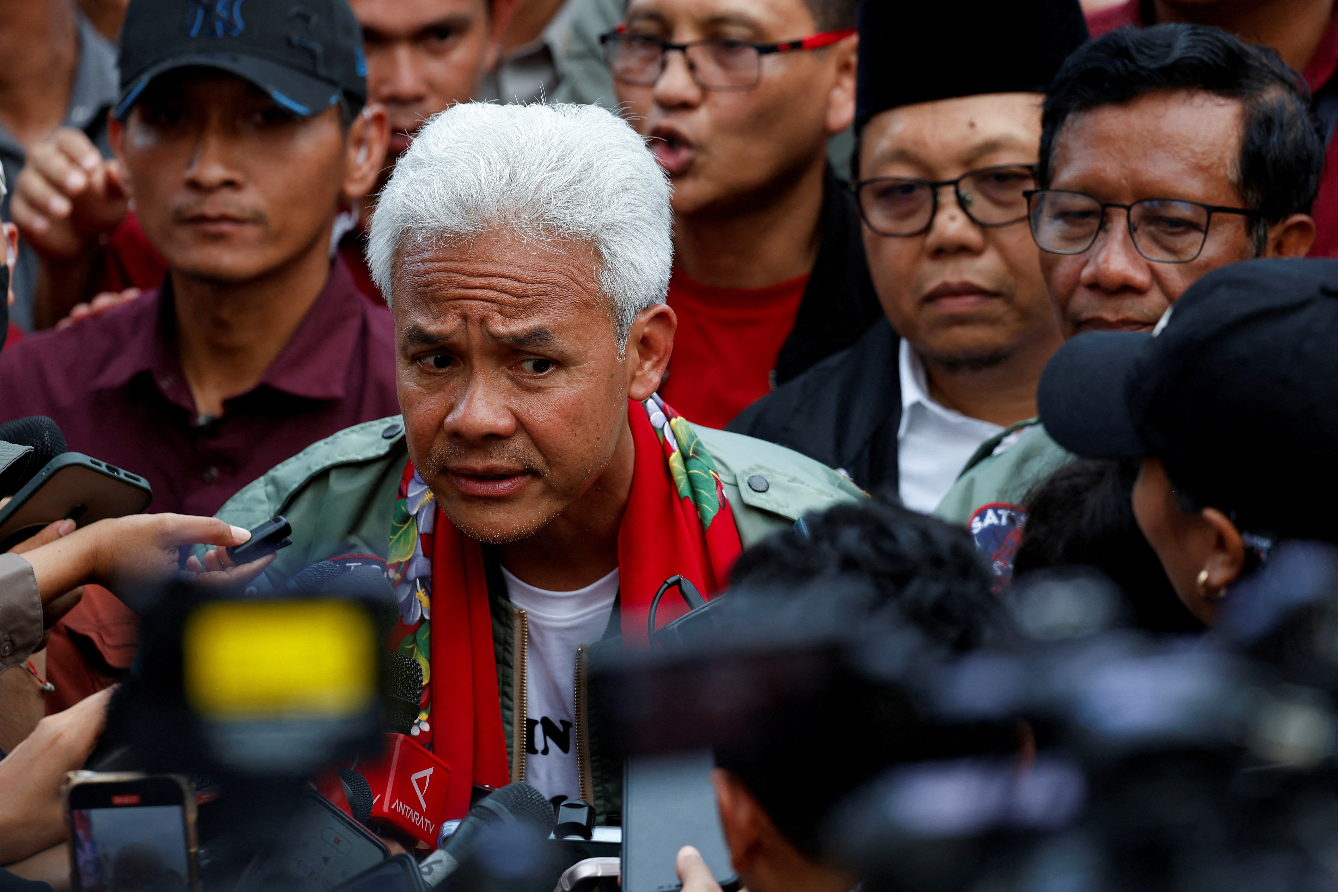 FILE PHOTO: Final campaign rally of Presidential candidate Ganjar Pranowo and his running mate Mahfud MD in Semarang