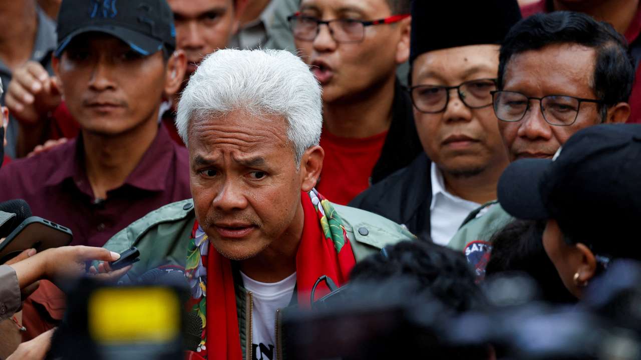 FILE PHOTO: Final campaign rally of Presidential candidate Ganjar Pranowo and his running mate Mahfud MD in Semarang