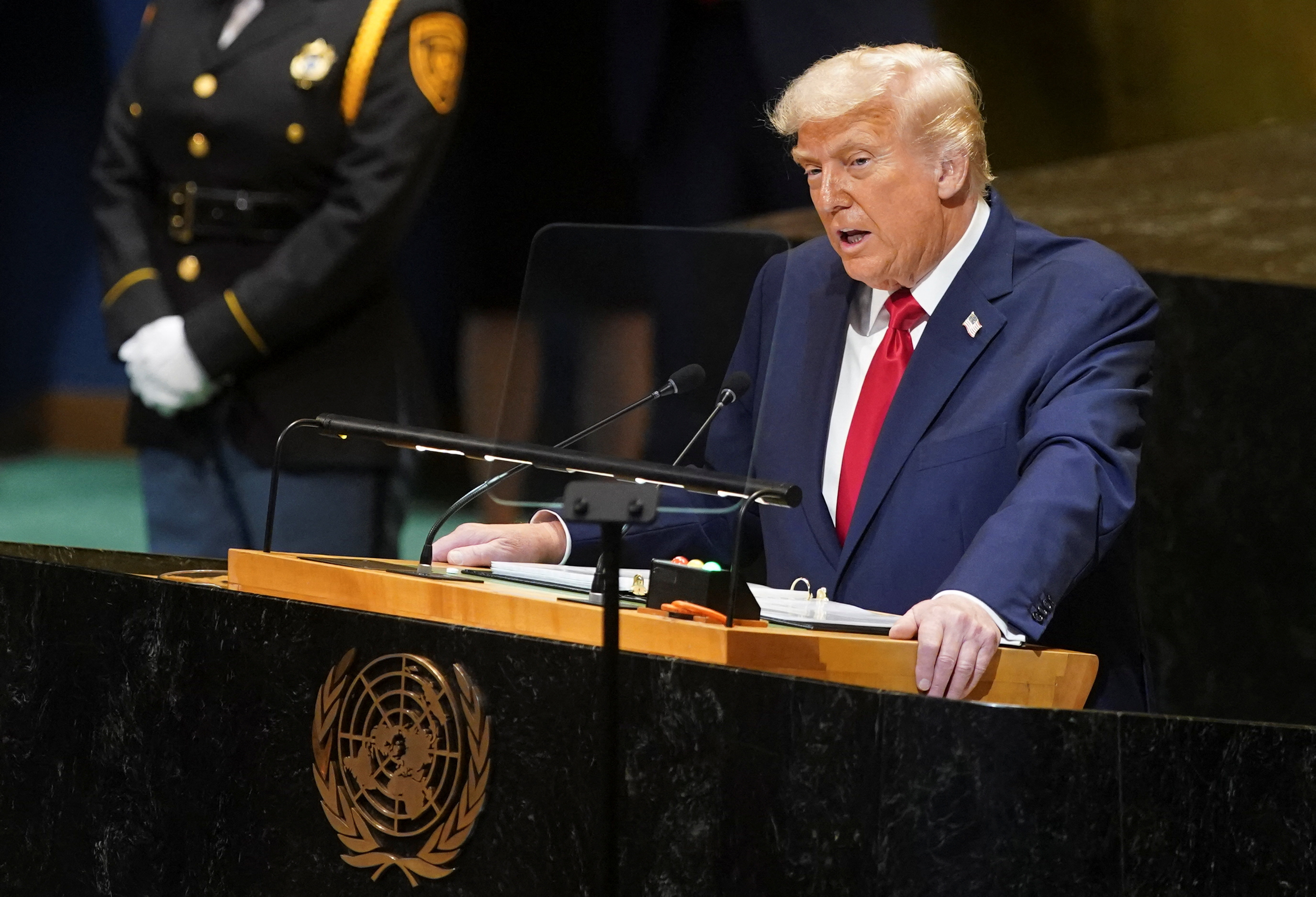 U.S. President Trump attends the 80th United Nations General Assembly, in New York City