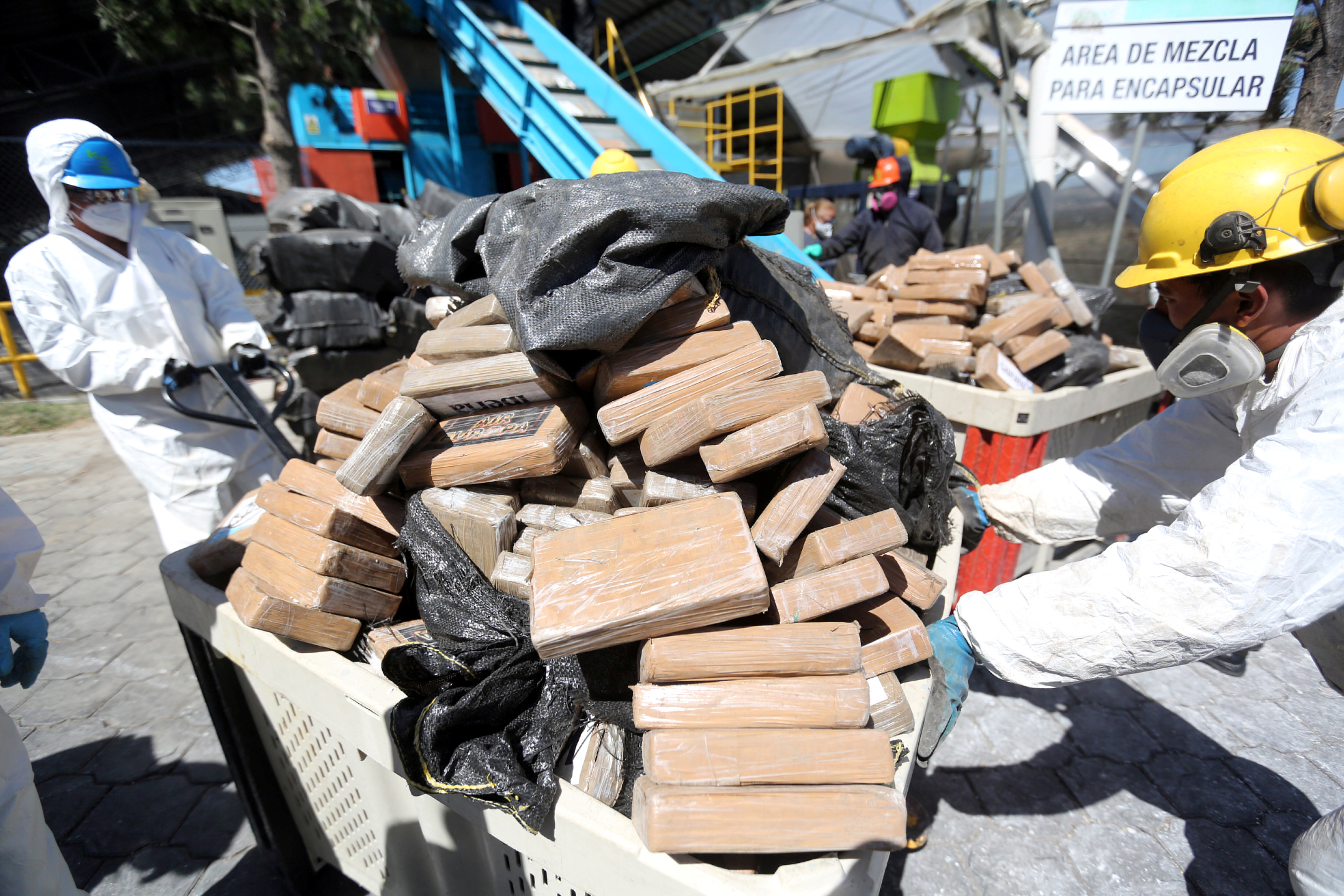 Ecuador destroys over 20 tonnes of seized drugs