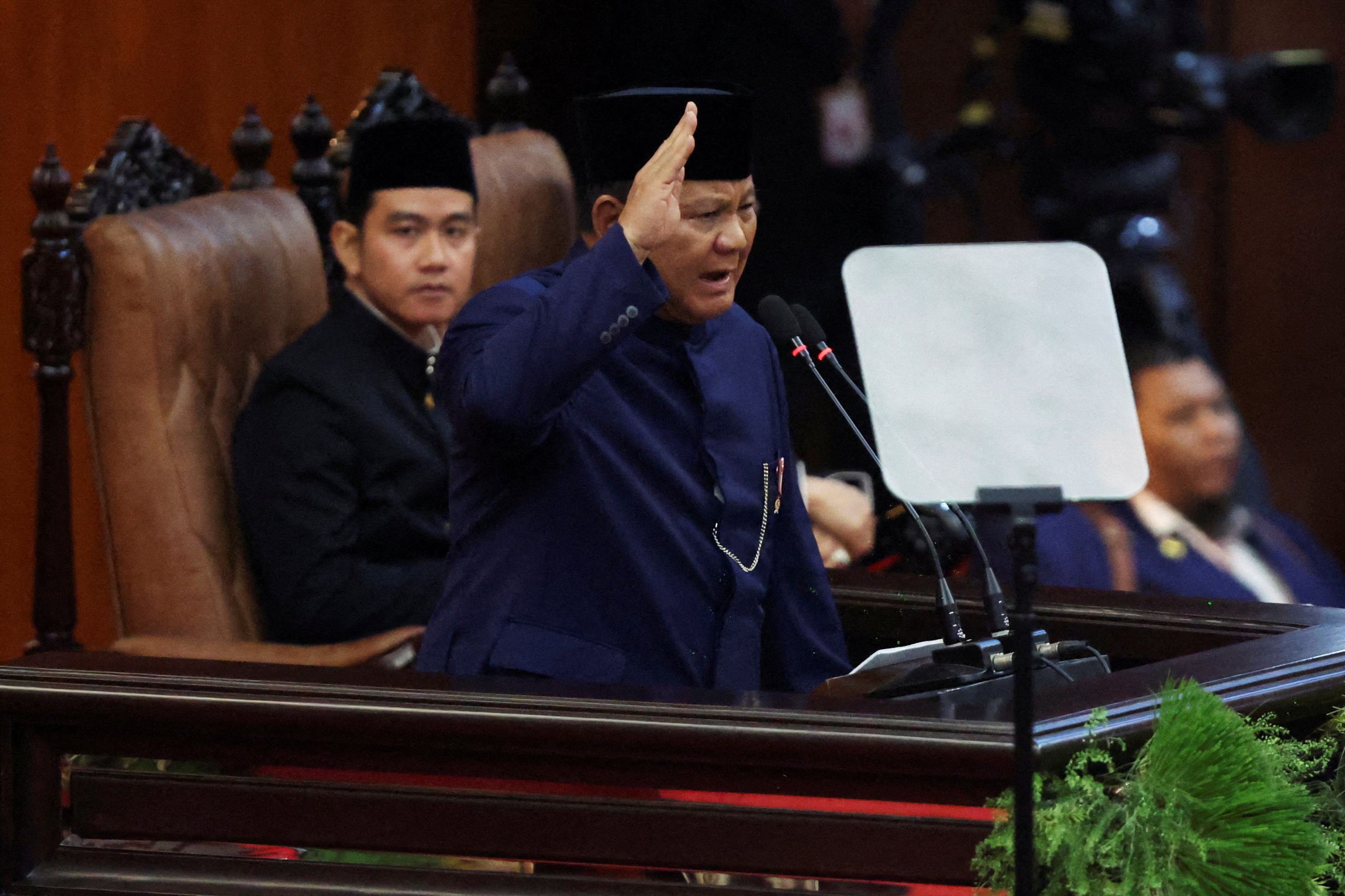 Inauguration of Indonesia's new President Prabowo Subianto and new Vice President Gibran Rakabuming Raka, in Jakarta