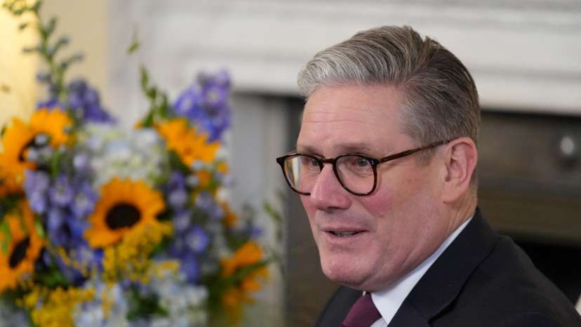 Britain's PM Starmer hosts a reception on the third anniversary of Russia's invasion of Ukraine, in London