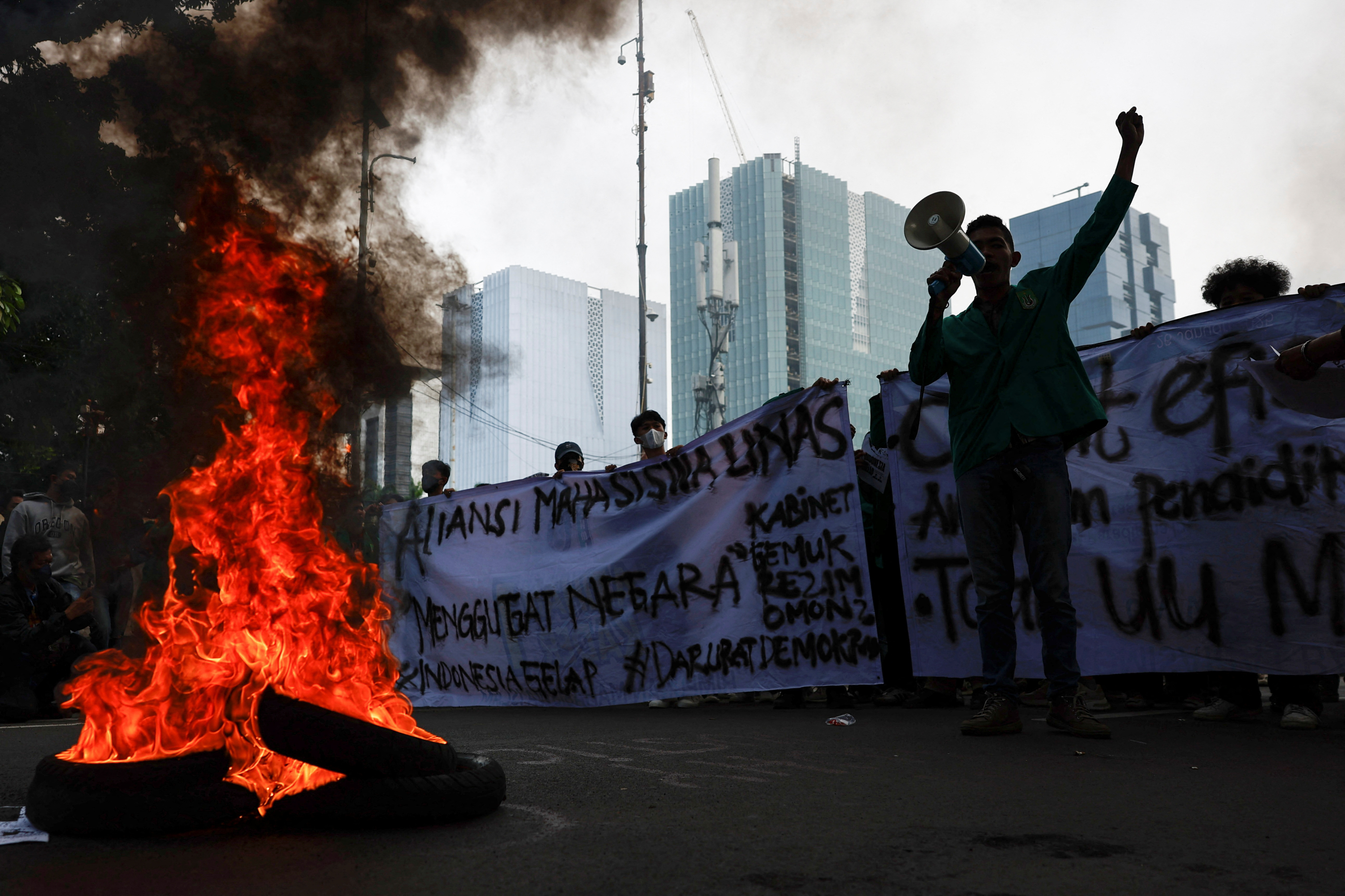Anti-government protest in Jakarta