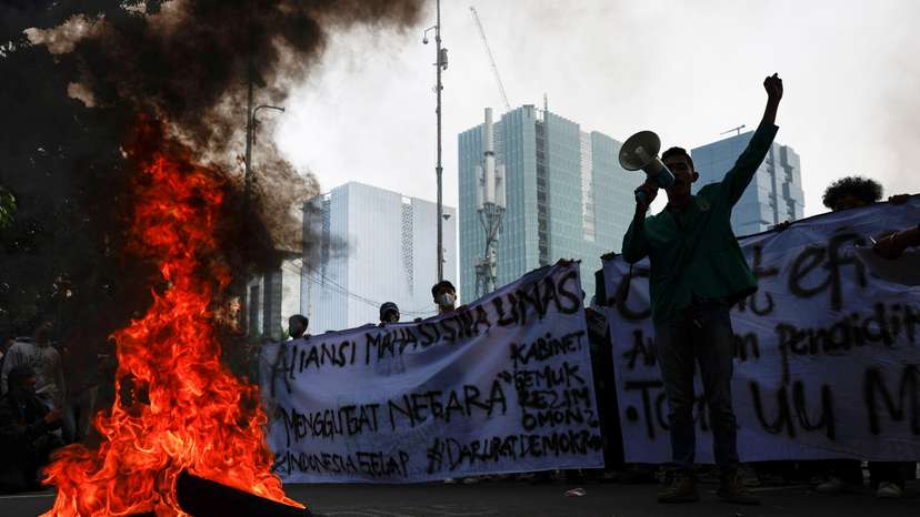 Anti-government protest in Jakarta
