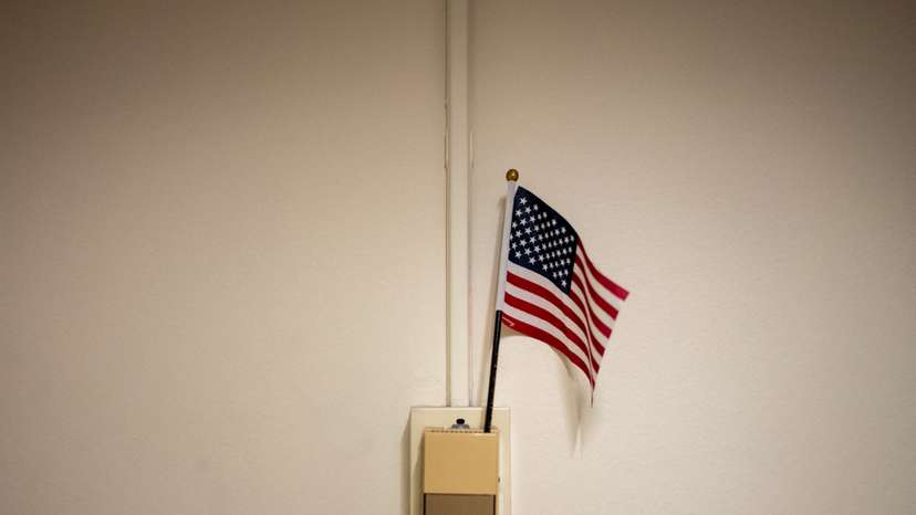 Federal immigration officers at U.S. Immigration Court in New York City