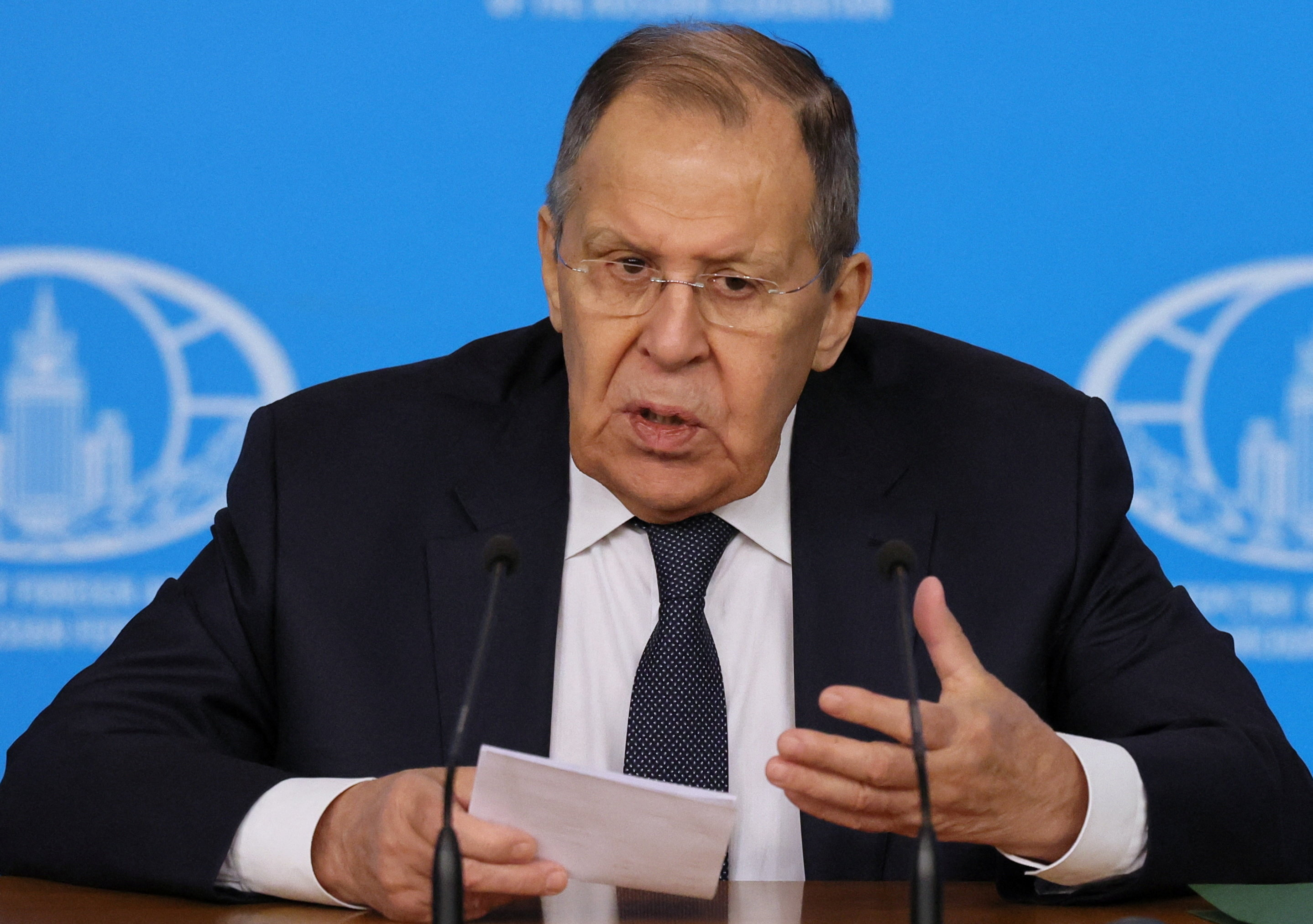 Russian Foreign Minister Lavrov holds annual press conference in Moscow