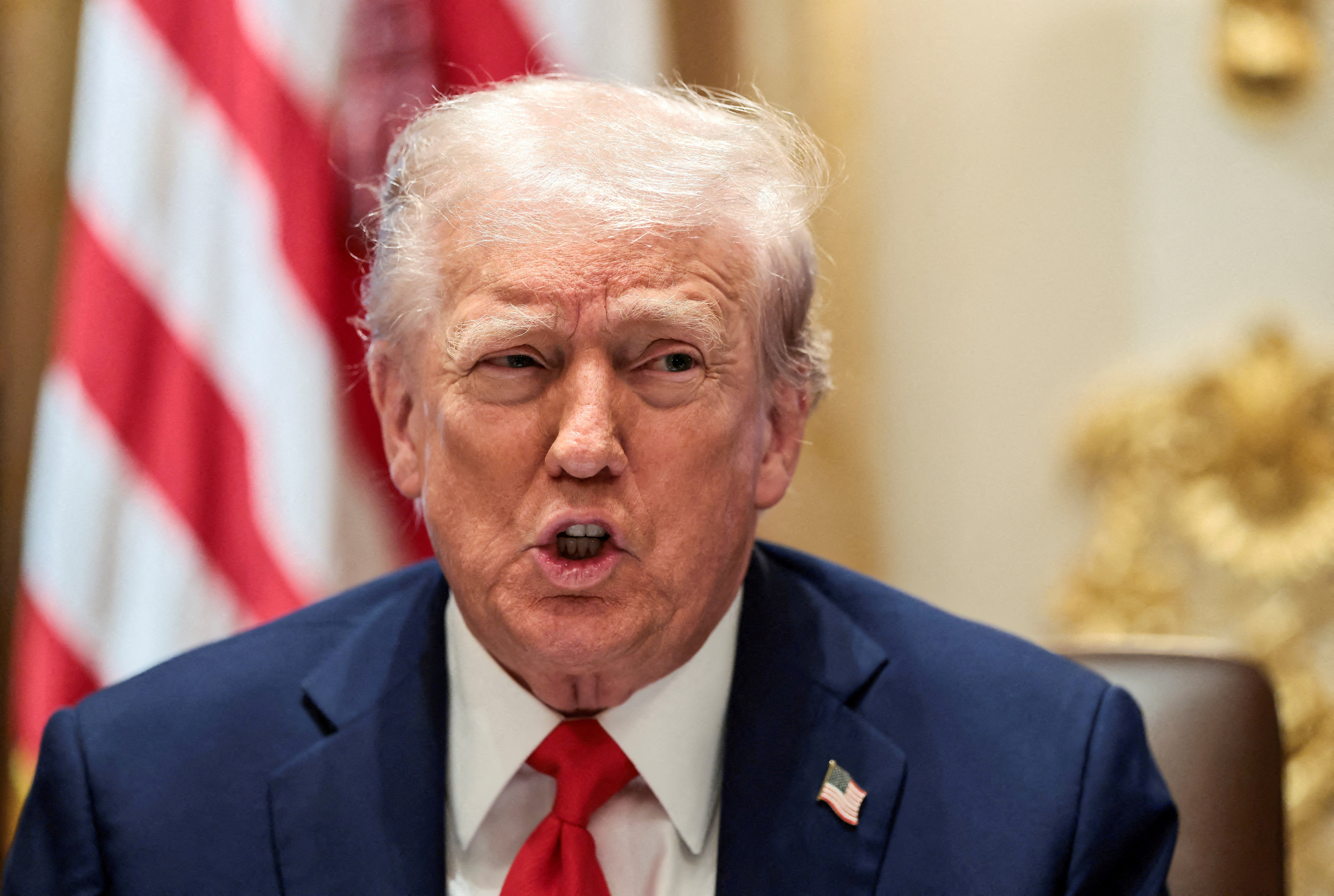 FILE PHOTO: U.S. President Donald Trump attends a cabinet meeting, at the White House in Washington, D.C.,
