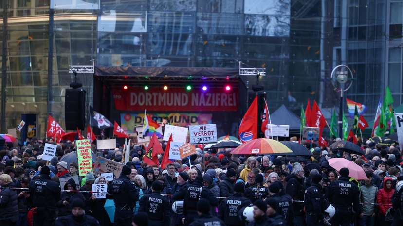Protest against the AfD in Dortmund