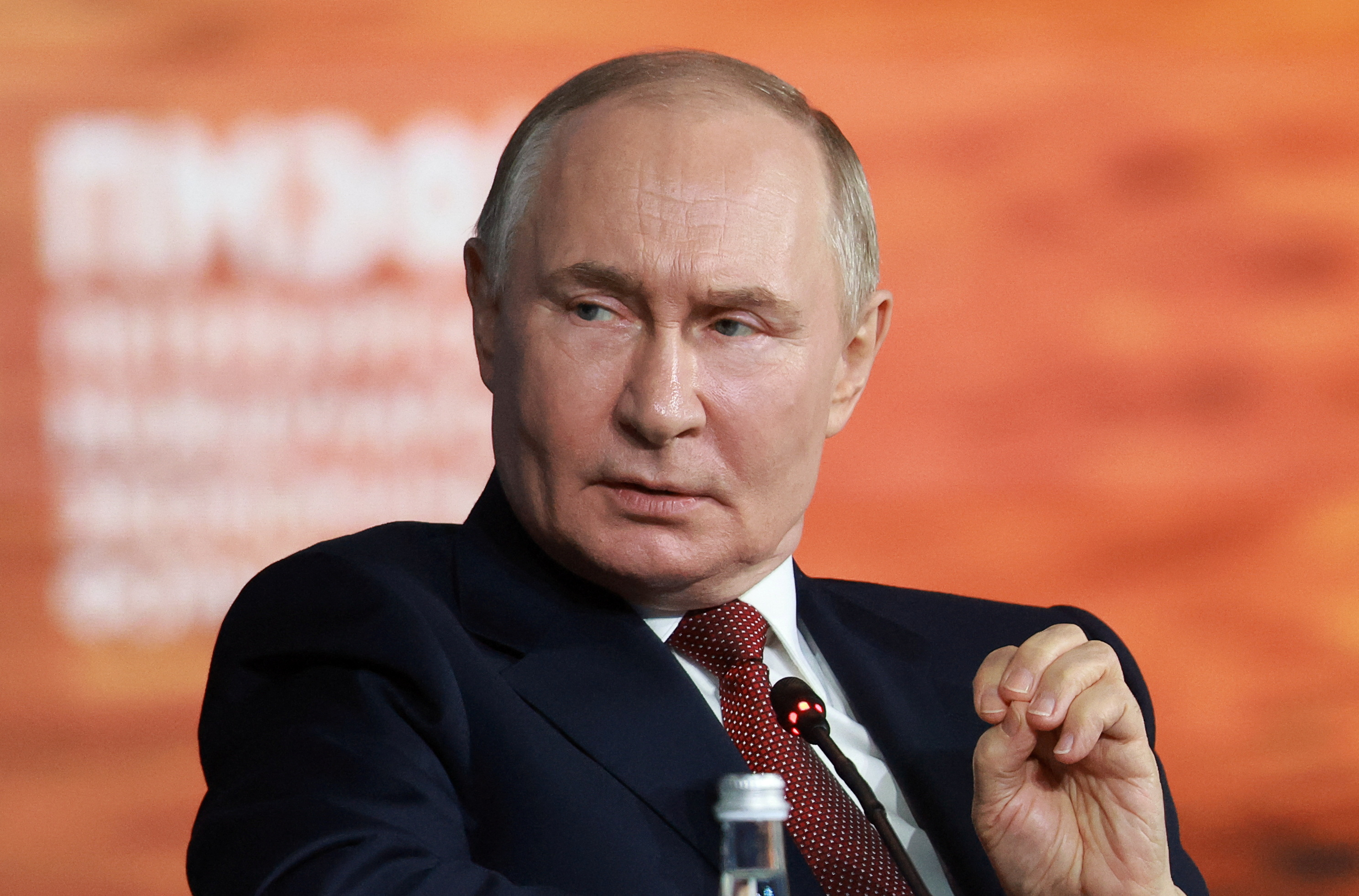 Russia's President Putin attends St. Petersburg International Economic Forum