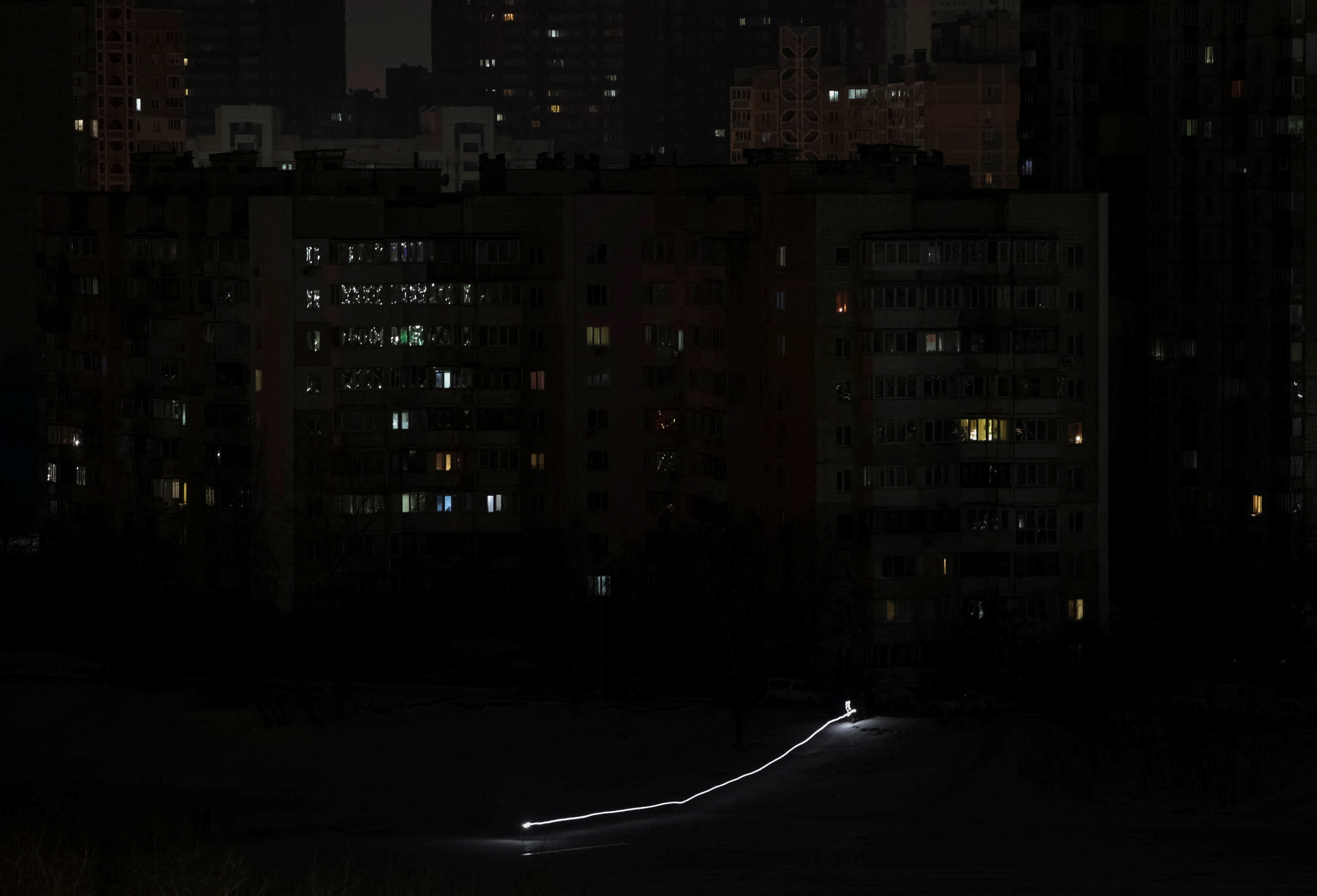 Power blackout in Kyiv