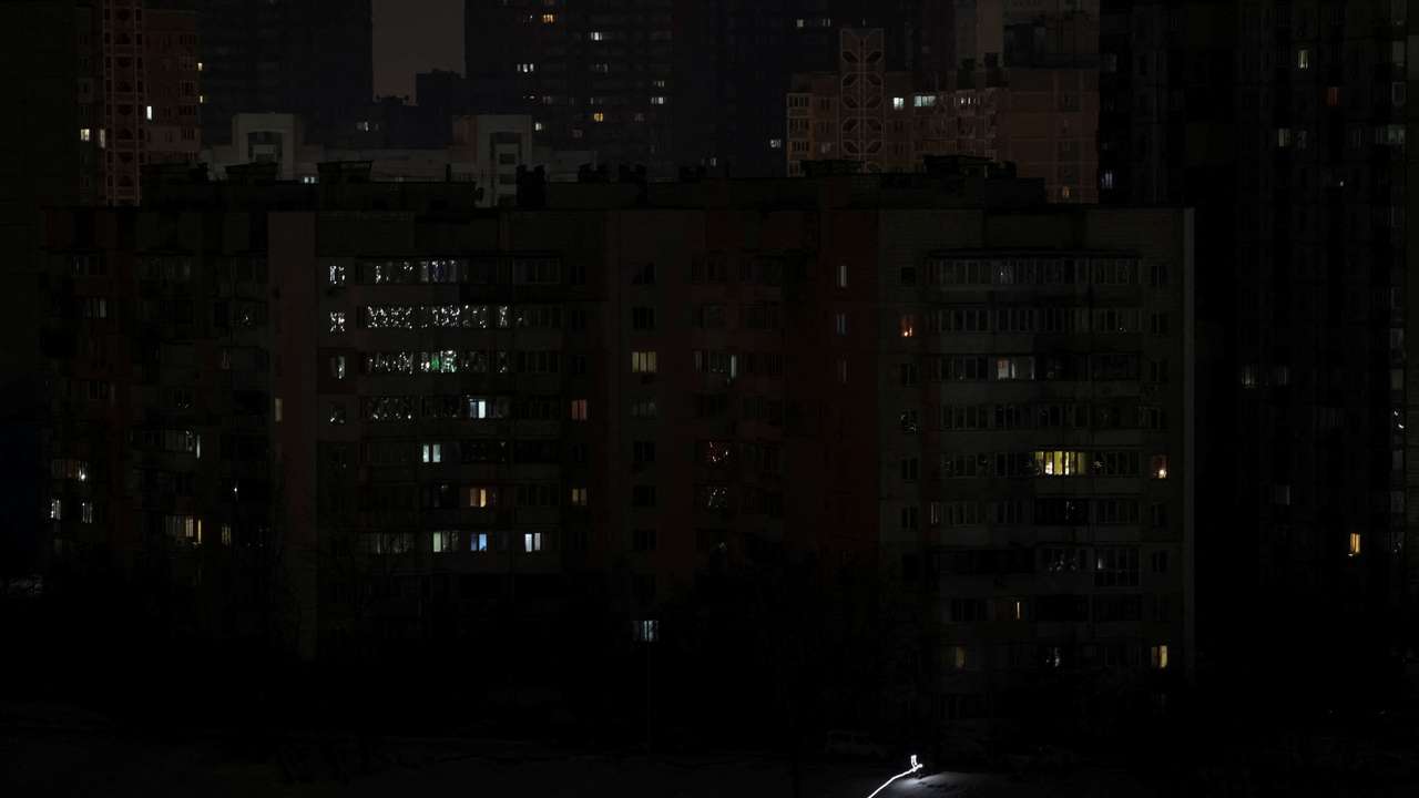 Power blackout in Kyiv