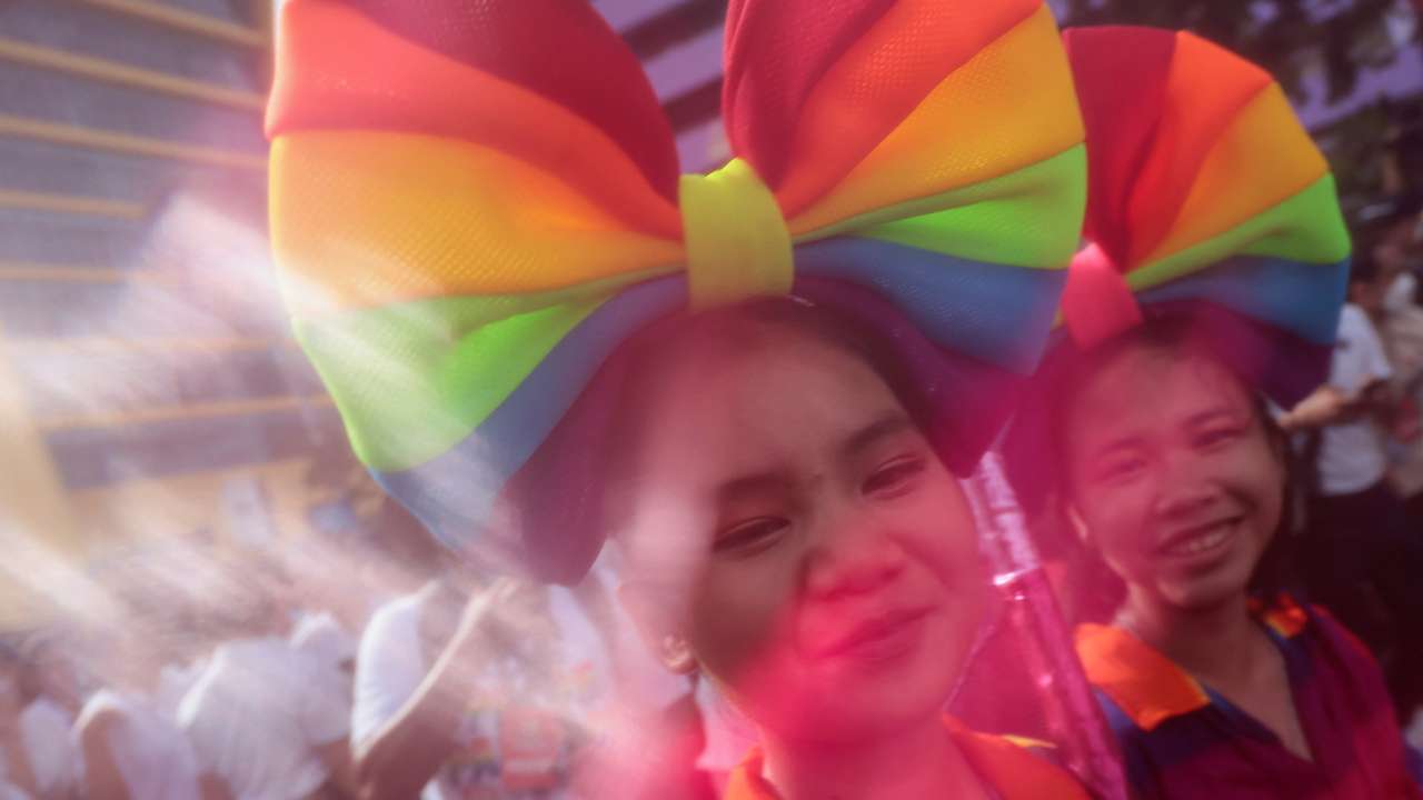 Pride parade celebrates same sex marriage bill in Bangkok
