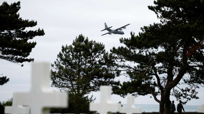80th anniversary of the 1944 D-Day landings in Colleville-sur-Mer