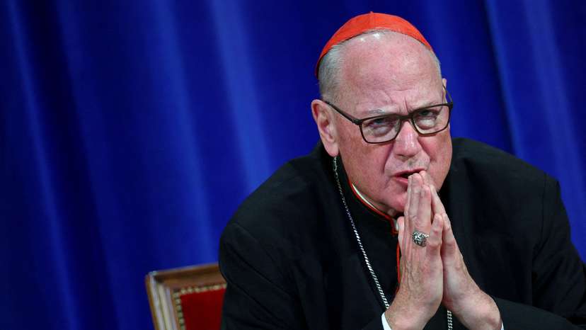 Press conference following the election of Pope Leo XIV, at the Pontifical North American College in Rome