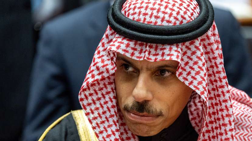 Saudi Arabia's FM Al Saud attends a side event in Geneva