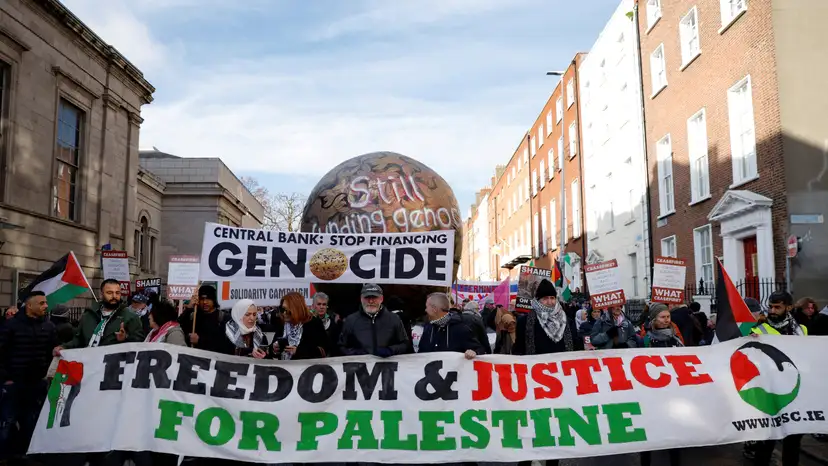 FILE PHOTO: Demonstration in support of Palestinians, in Dublin