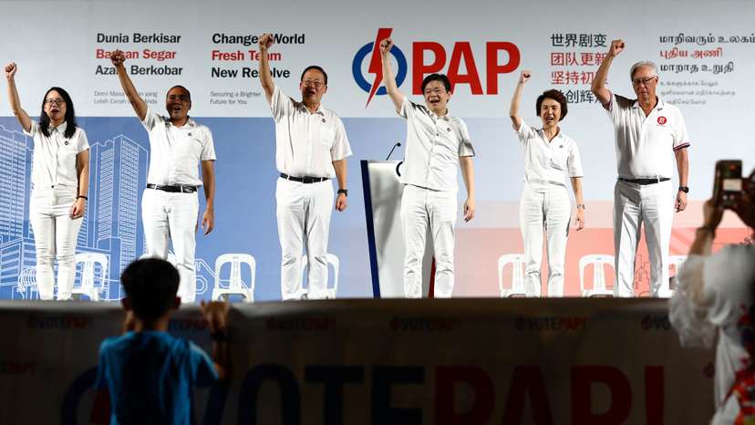 People's Action Party rally ahead of general election in Singapore