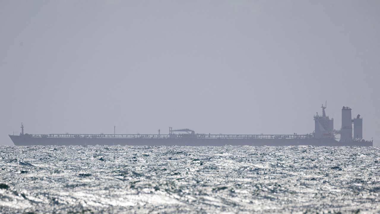 U.S. seized oil tankers Galileo and M Sophia anchored off the coast of Ponce