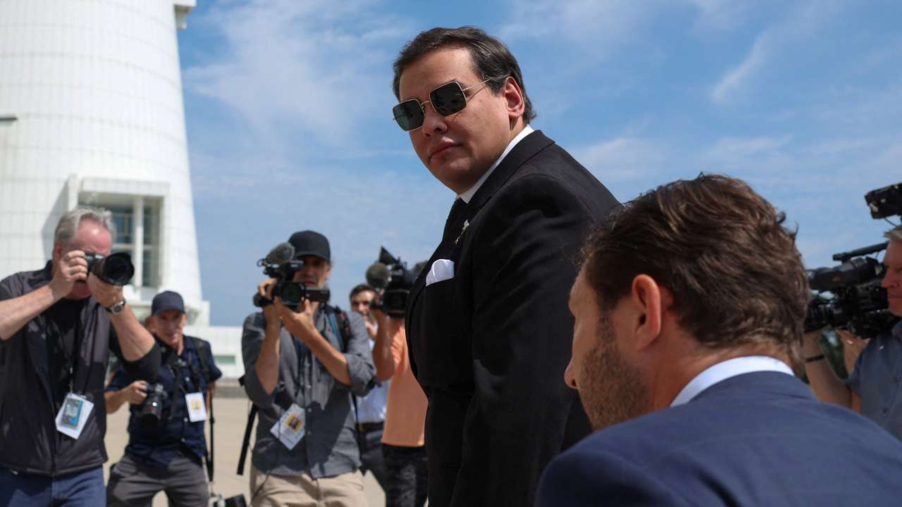 George Santos corruption trial at the Central Islip Federal Courthouse