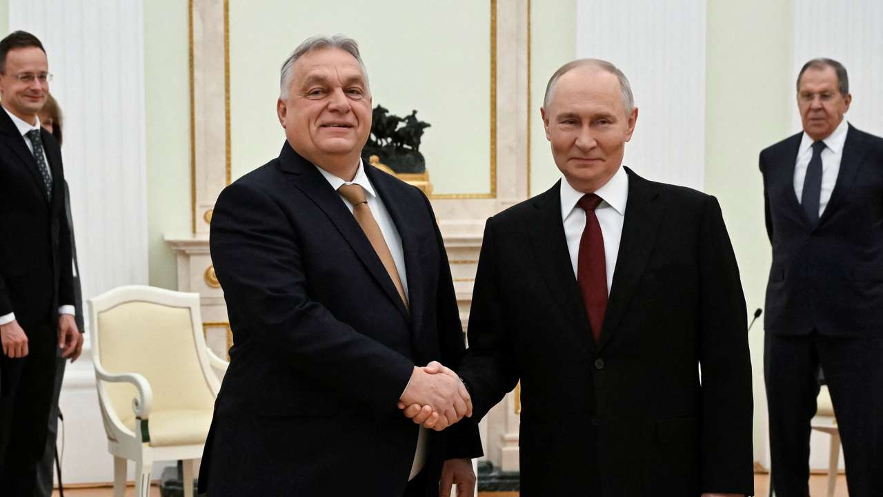 Russian President Putin and Hungarian Prime Minister Orban meet in Moscow