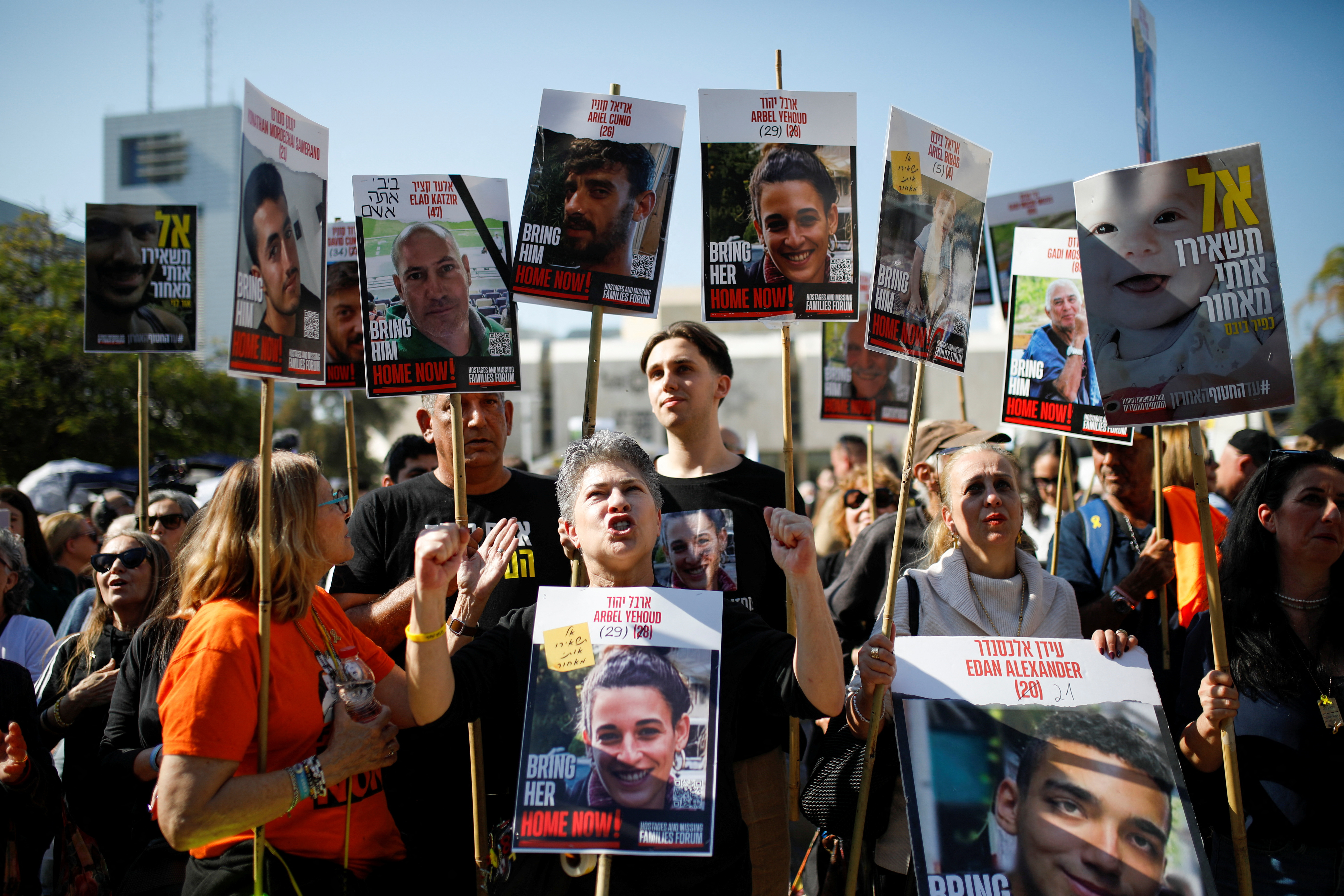 Release of hostages as part of ceasefire deal in Gaza between Hamas and Israel