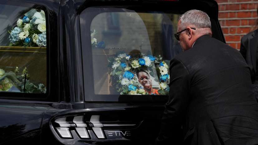 Funeral of Daniel Anjorin, in London