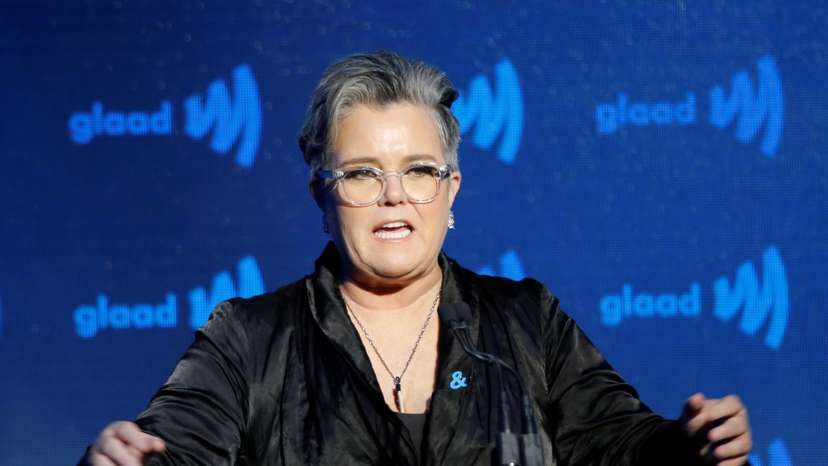 Presenter O'Donnell speaks on stage about Madonna during the 30th annual GLAAD awards ceremony in New York City, New York