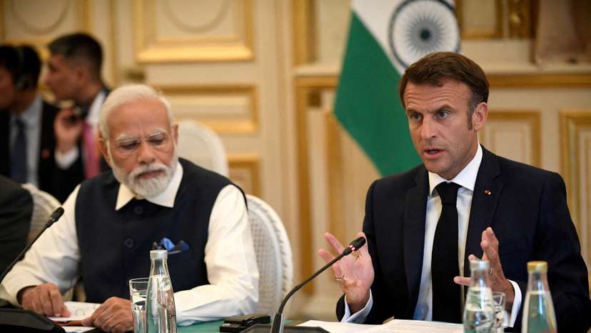 FILE PHOTO: India's Prime Minister Narendra Modi visits France