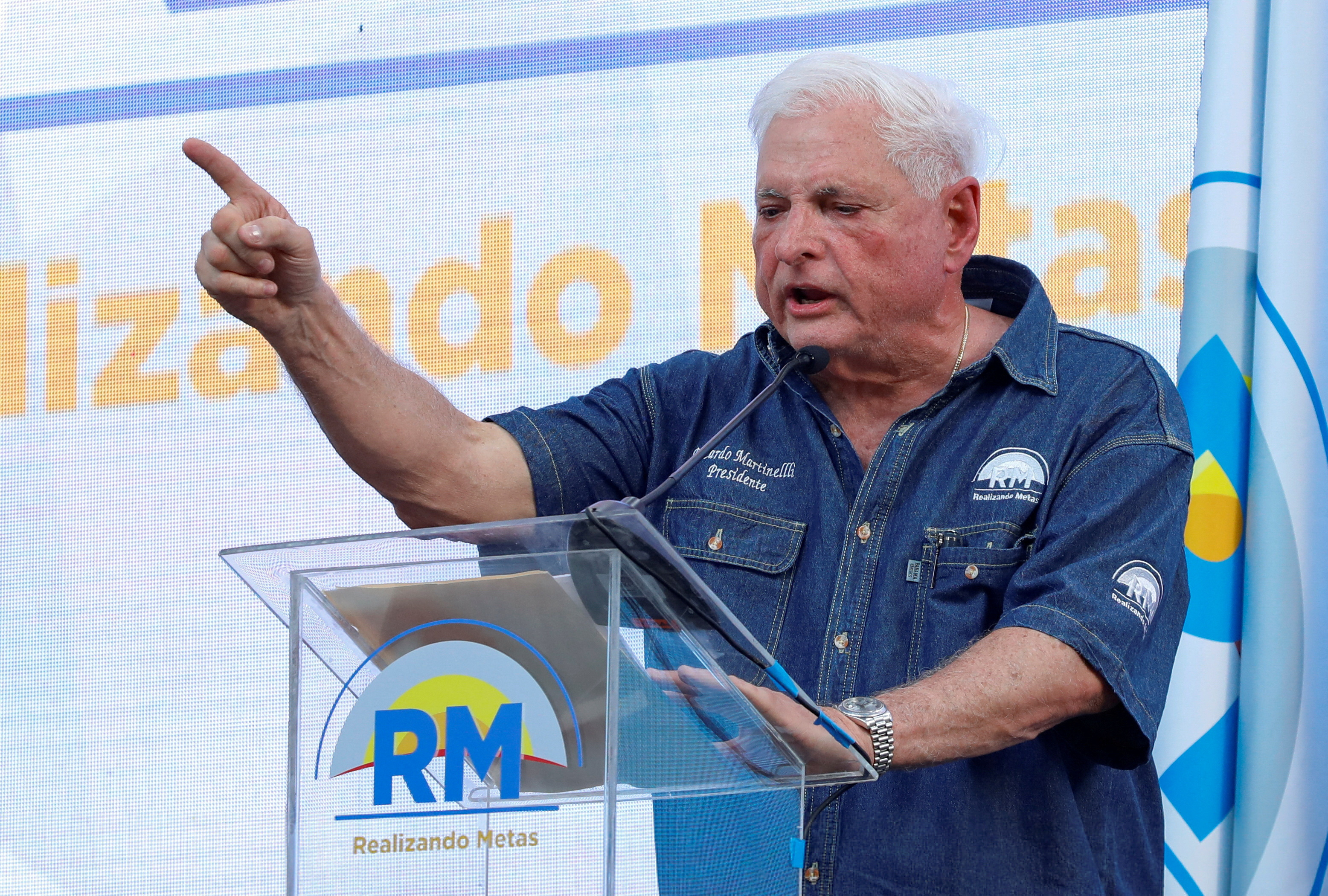 Panama's former President Ricardo Martinelli kicks-off 2024 presidential campaign, in Panama City