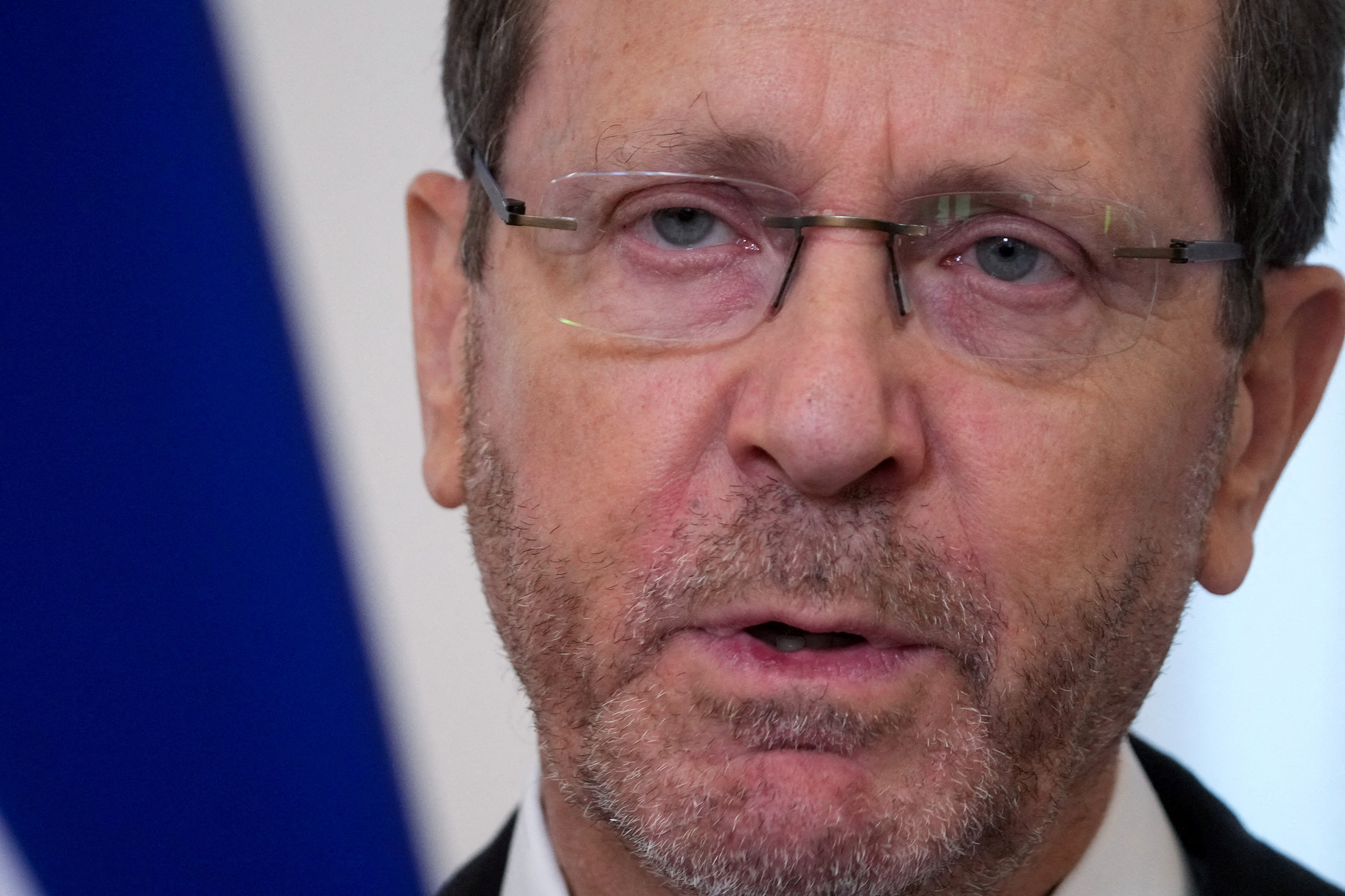 FILE PHOTO: Israeli President Isaac Herzog visits Latvia