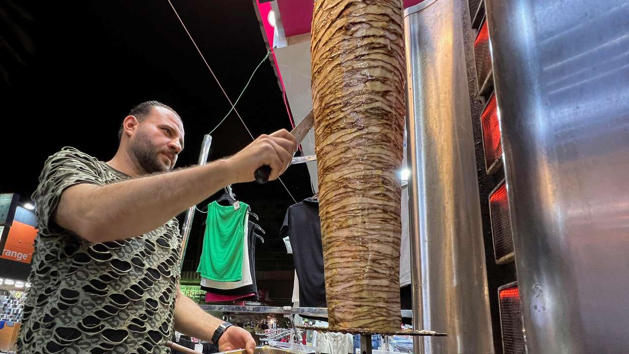 Shawarma restaurant in Cairo brings taste of home for displaced Palestinians