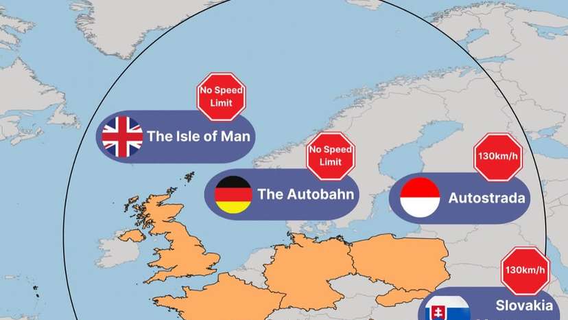 Across most of the world, strict speed limits aim to reduce traffic fatalities and environmental impact. Yet a few places still offer drivers the rare chance to legally push the pedal to the metal. This map showcases six of the fastest road