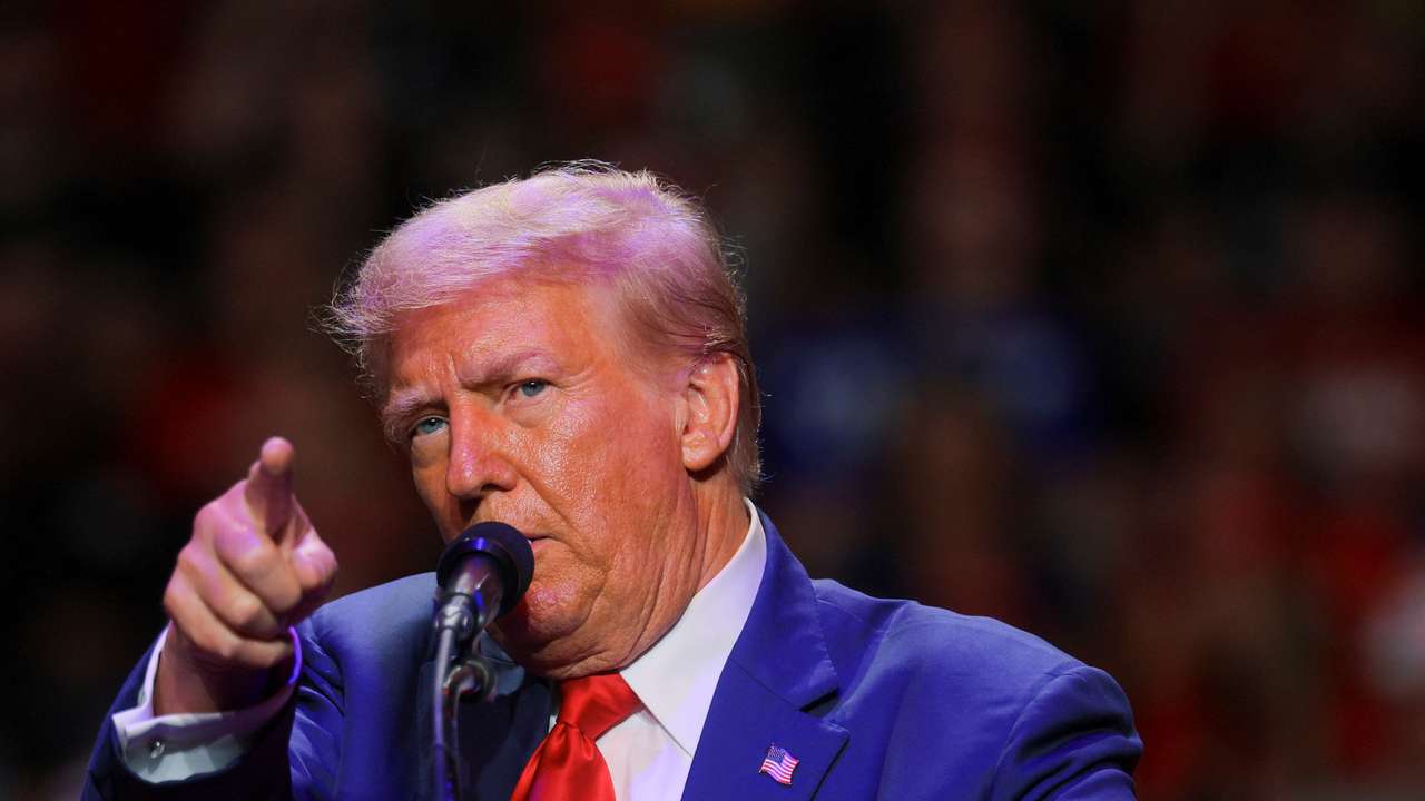Republican presidential nominee and former U.S. President Trump holds a campaign rally in Indiana, Pennsylvania