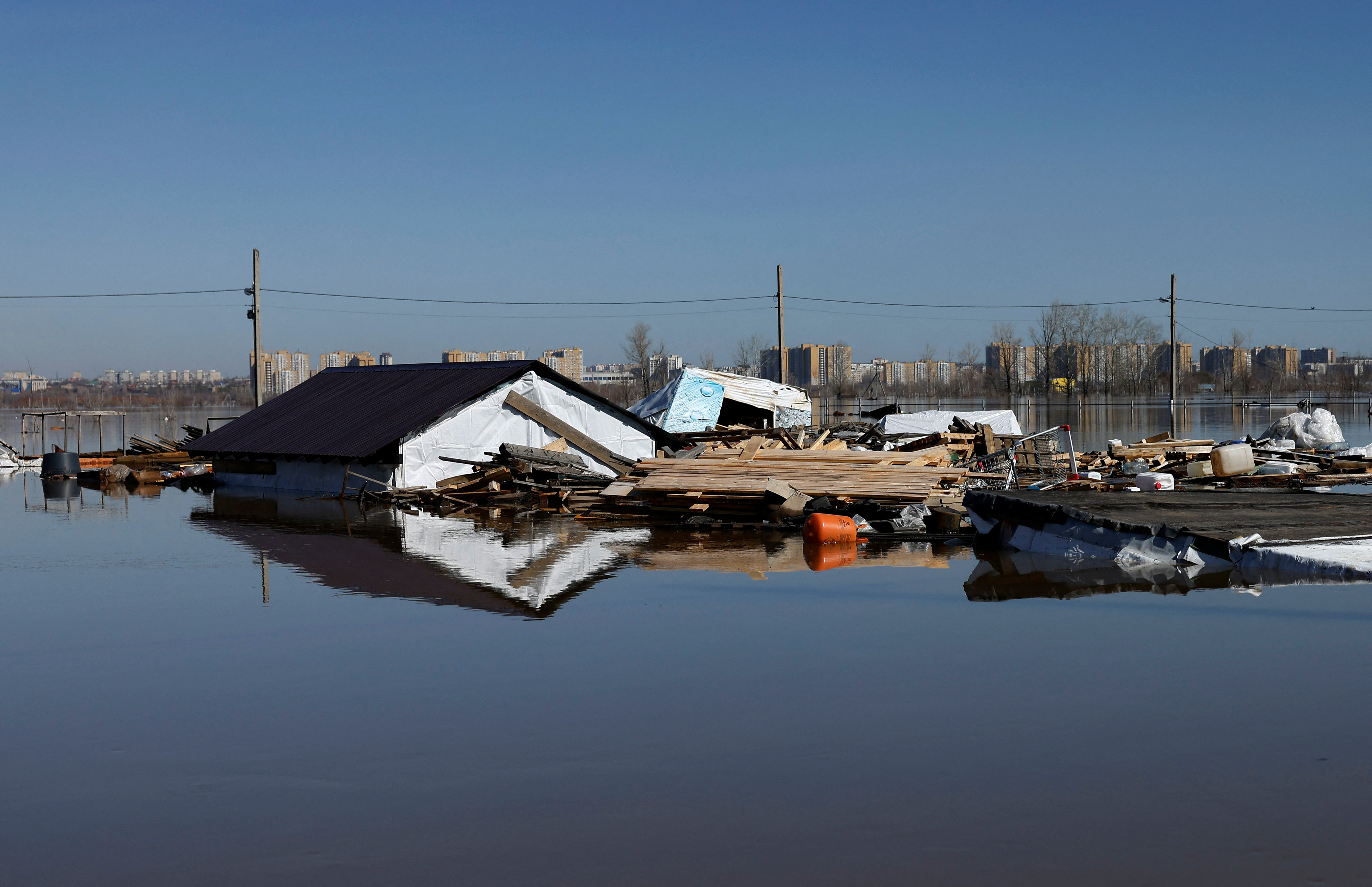 Flooding in Orenburg region