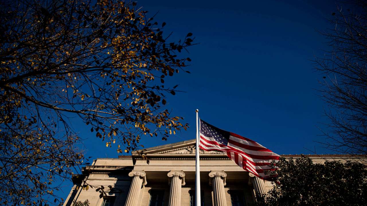 FILE PHOTO: The U.S. Department of Justice Building is pictured