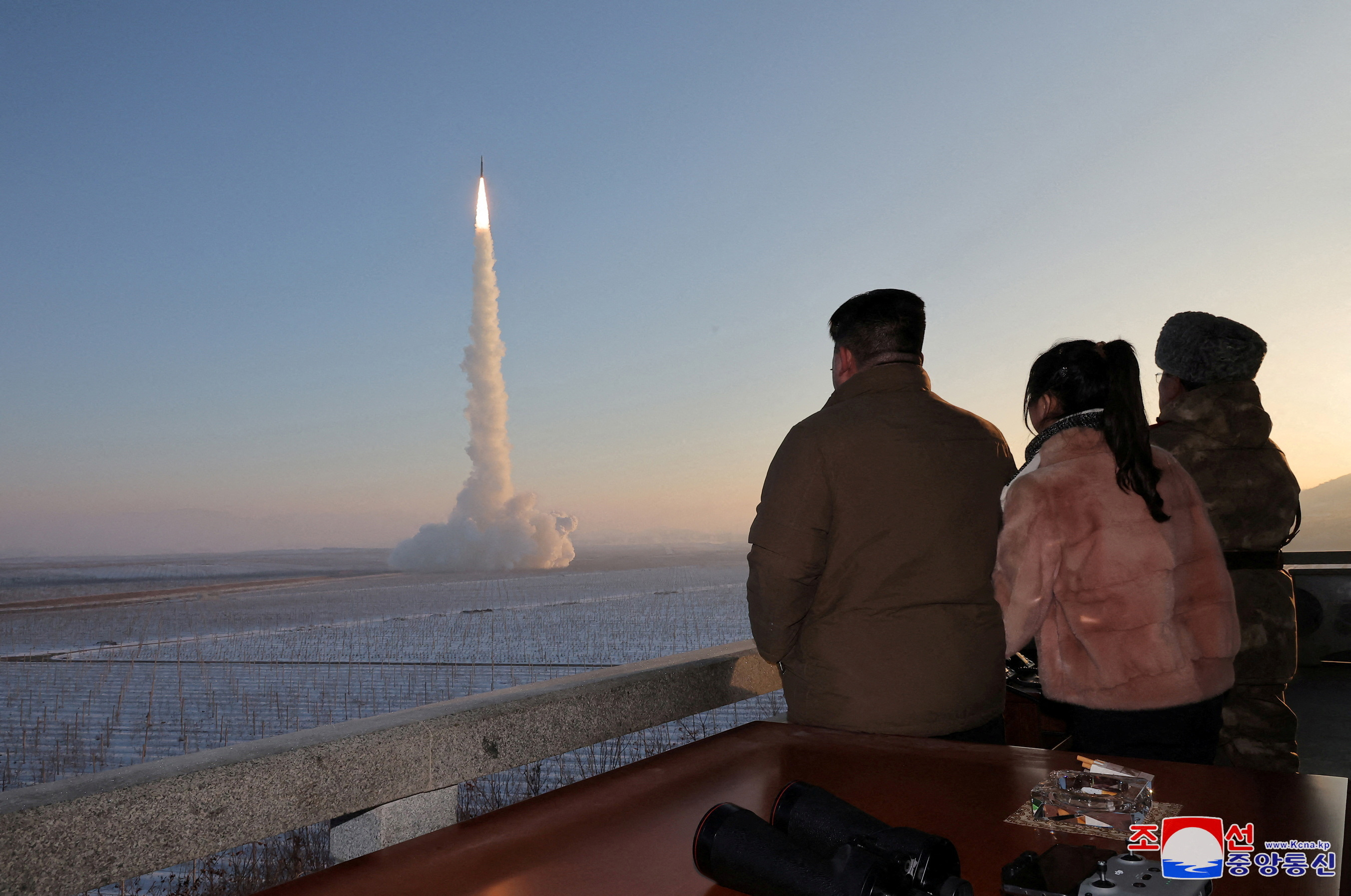 Hwasong-18 intercontinental ballistic missile launch drill