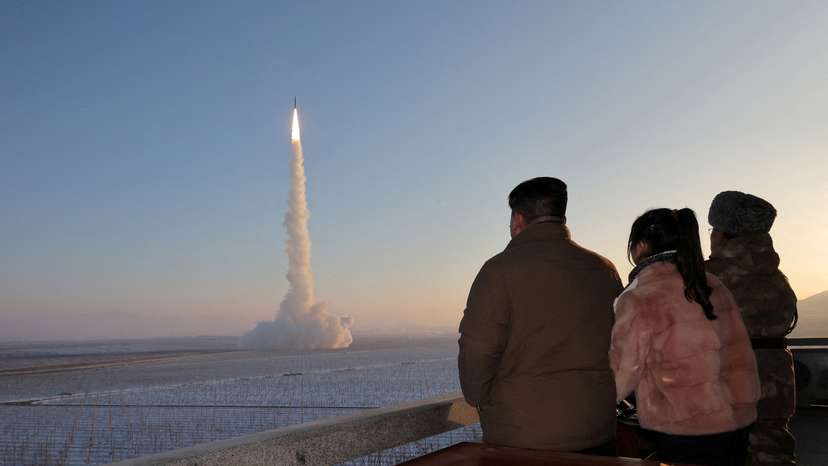 Hwasong-18 intercontinental ballistic missile launch drill